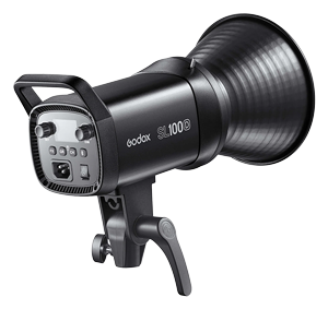 rear angle of Godox SL100d LED light