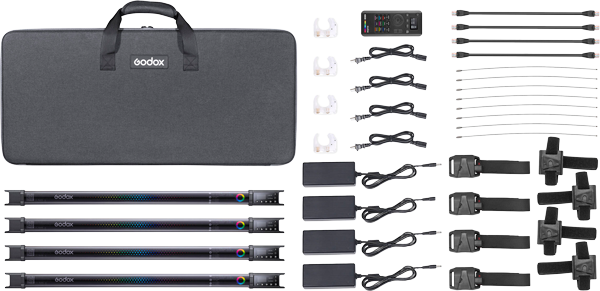 Godox TL60-K4 RGB Tube Quad Kit breakdown