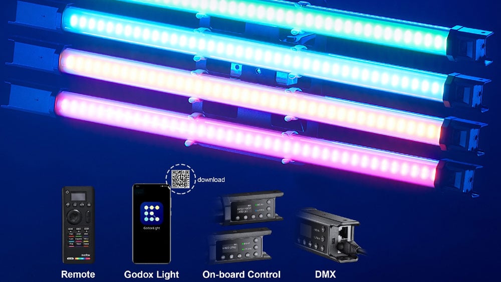 Godox TL60 Tube Lights with various control methods