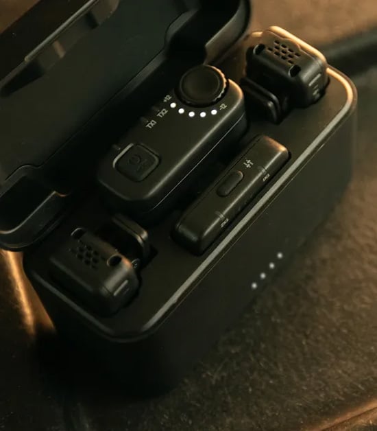 close up of the gopro wireless mic