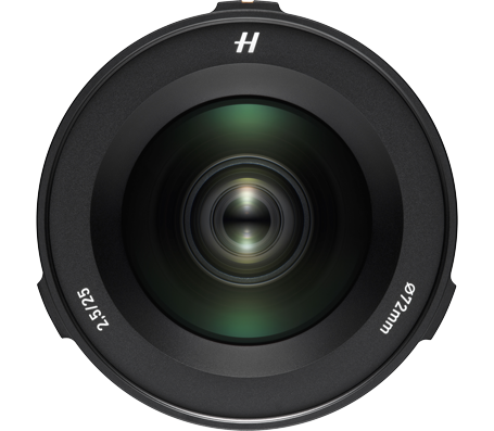 Hasselblad XCD 2.5/25V Lens front profile view