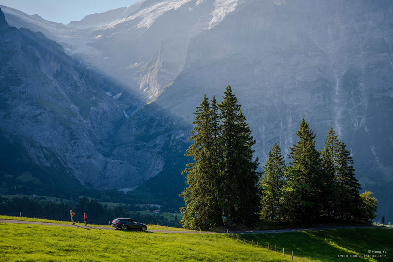 XCD 2.8-4/35-100E Sample image of Swiss alps mountain landscape photograph
