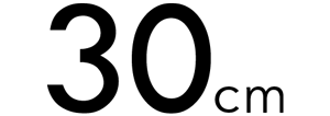 30cm text icon