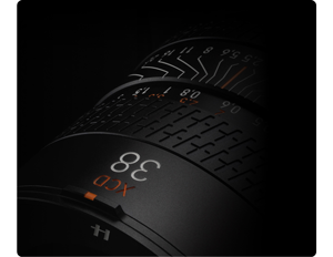 Hasselblad XCD 2.8/38V Lens close up view of lens markings