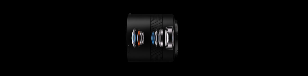 X-ray view of hasselblad XCD 75P lens optical lens structure