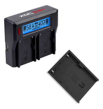 Hedbox RP-DC50 Dual Battery Charger And DBPU Battery Charger Plate