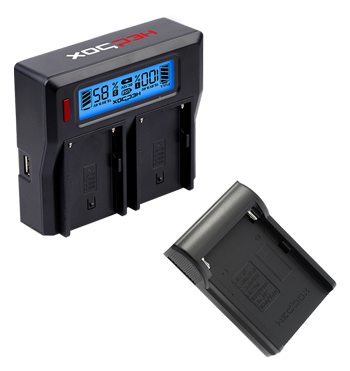 Hedbox RP-DC50 Dual Battery Charger And DFM50 Battery Charger Plate