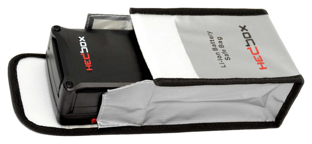 li ion battery safe bag with hedbox battery
