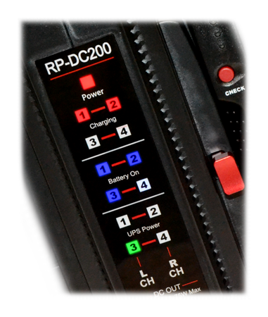 close up of the Professional Power Bank Set led screen