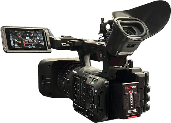 rear view of a camera using the ion battery