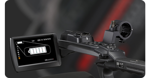 image of Canon camcorder camera with battery percentage shown on screen