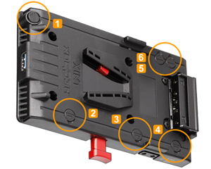 Hedbox UNIX-0B batter plate with annotated m3x12 mounting holes