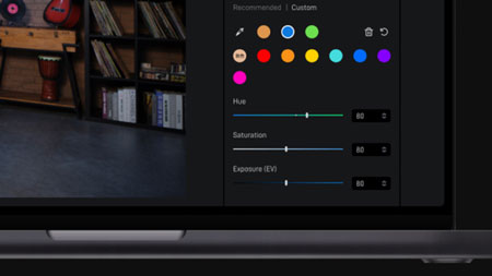 streaming camera colour correction