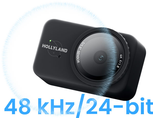 streaming camera with sound waves