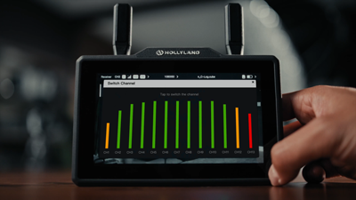 hollyland wireless monitor smart channel select