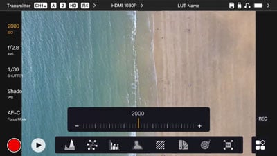 hollyland wireless monitor iso control example