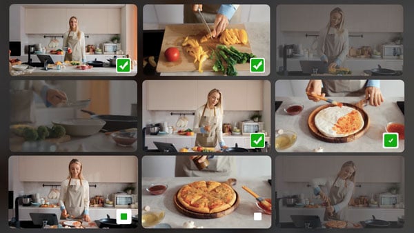Media Clip management example window 