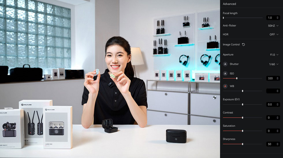 hollyland live streaming camera live commerce