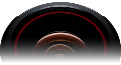 close up of the hollyland live streaming camera lens