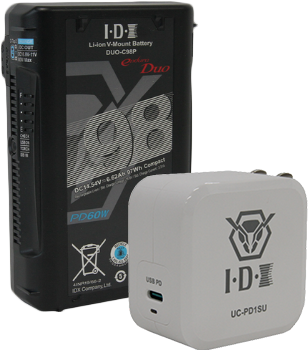 IDX DUO-C98P V-Mount Battery And UC-PD1SU USB-C Charger