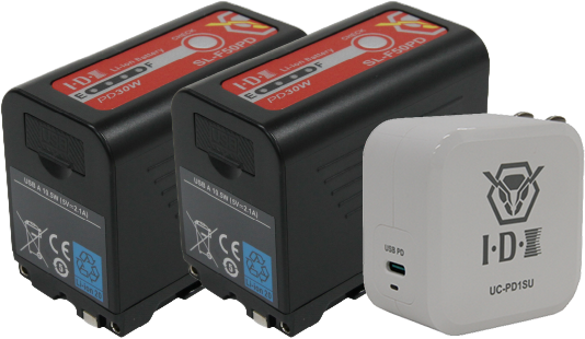 IDX 2 x SL-F50/PD Batteries And UC-PD1SU USB-C Charger