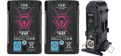 IDX CUE-J98 + VL-2X Charger Bundle