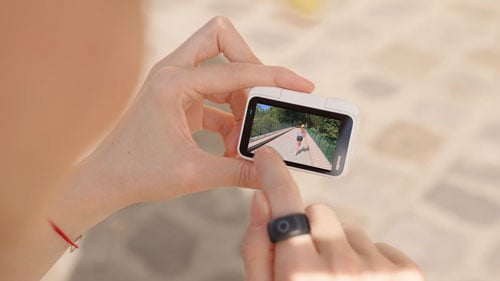INF Siliconen polsband met lensdop voor Insta360 GO 3/GO 3S