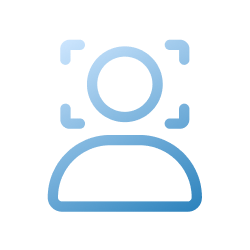 blue tracking icon