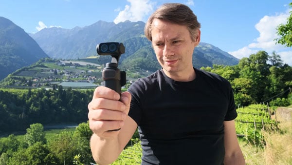 mountmedia using the gimbal camera