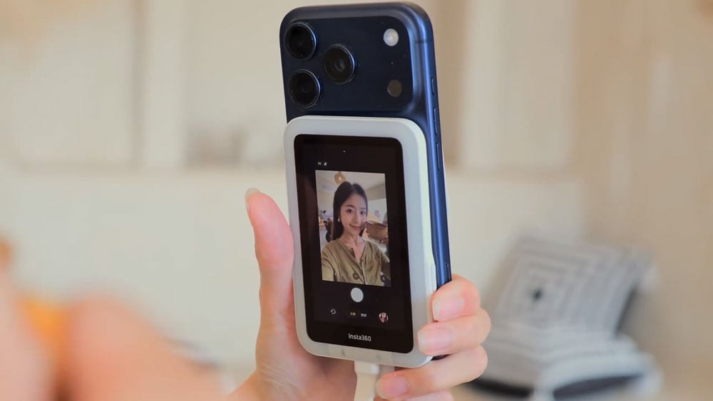Insta360 Snap mirror controls
