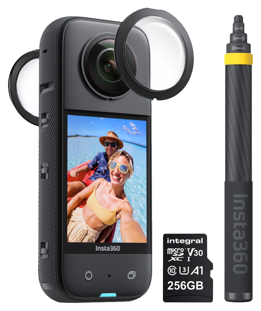 Insta360 X3 Battery Kit - 360 Action Camera with 5.7K 360 Active HDR Video,  4K Single-Lens Camera, Waterproof, FlowState Stabilization, 2.29