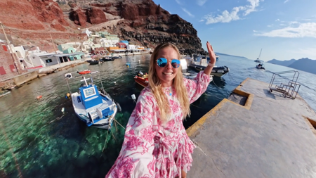 someone speaking while using the insta 360 camera