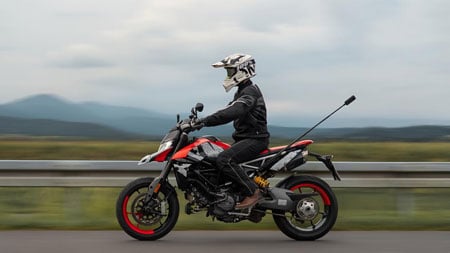 insta 360 camera attached to the back of a motorbike