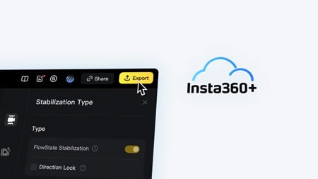 insta 360 camera export to cloud