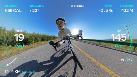 insta 360 camera dash stats