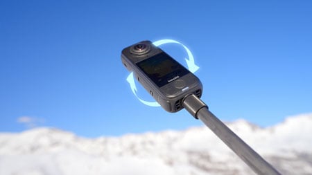 insta 360 camera twist to shoot