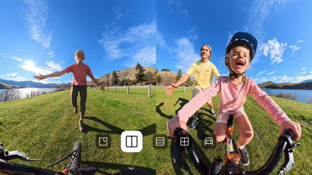 insta 360 camera multiview example