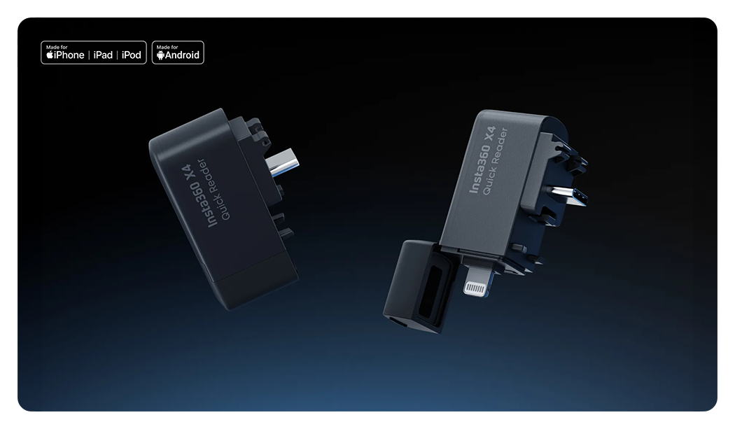 angled view of the x4 quick reader