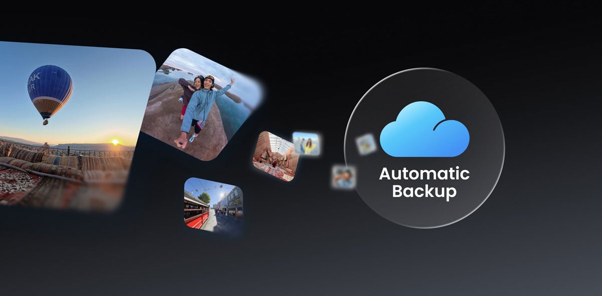 insta360 automatic cloud backup
