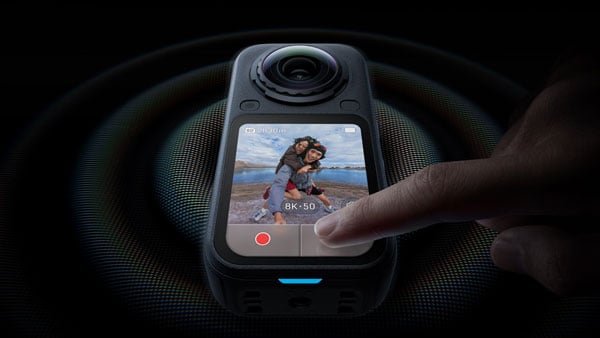 haptic feedback when pressing on the insta360 x6