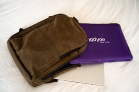 iodyne Pro Data in a backpack