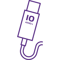 purple connectivity icon