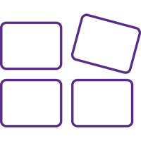 purple containers icon