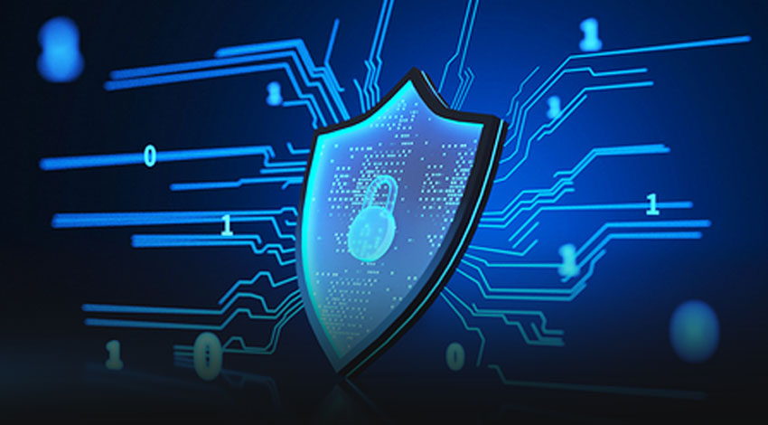 blue security shield icon