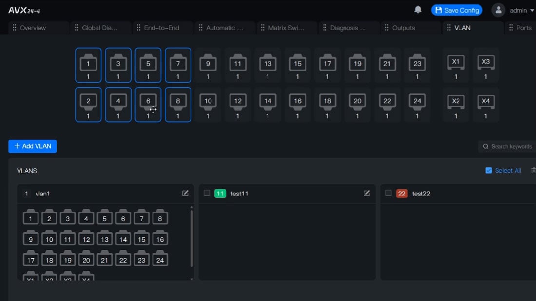 kiloview media hub ndi routing interface