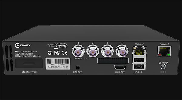 rear view of the KiloLink Station Pro