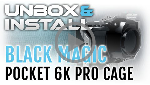 Kondor Blue Blackmagic Pocket Cinema 6K Pro Base Rig Cage and Top Handle