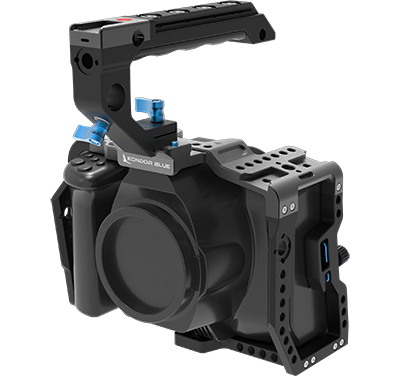 Kondor Blue Blackmagic Pocket Cinema 6K Pro Camera Cage With Top Handle