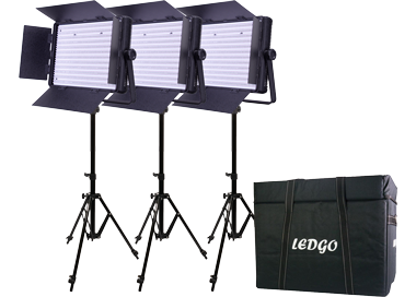LEDGO LG-1200BCLK3 3x 1200 Bi-Colour Location Lighting Kit