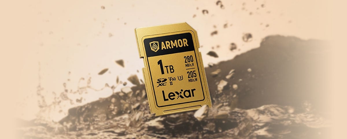 Lexar Armor Gold Stainless Steel SDXC Card